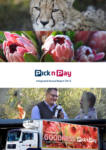 Miniature Pick n Pay Stores Rapport annuel 2012