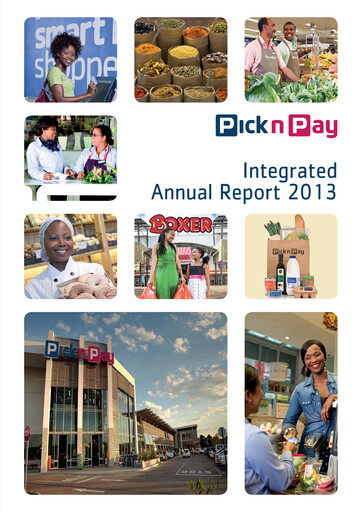 Miniature Pick n Pay Stores Rapport annuel 2013