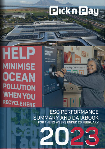 Miniature Pick n Pay Stores Rapport ESG 2023