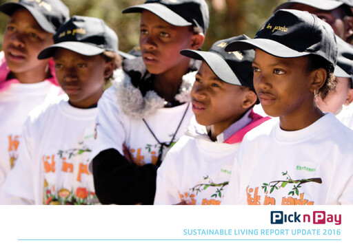 Thumbnail Pick n Pay Stores Sustainability Report 2016