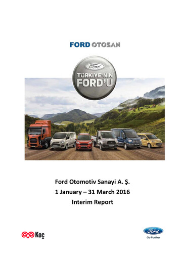 Miniature Ford Otosan
 Rapport trimestriel 2016-q1