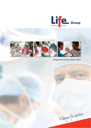 Thumbnail Life Healthcare Group Annual Report 2011