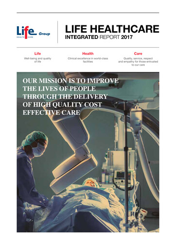 Thumbnail Life Healthcare Group Annual Report 2017