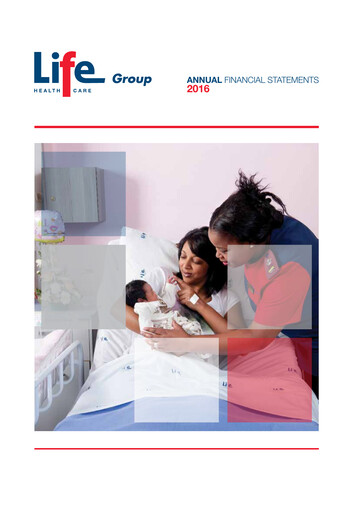 Thumbnail Life Healthcare Group Financial Statement 2016