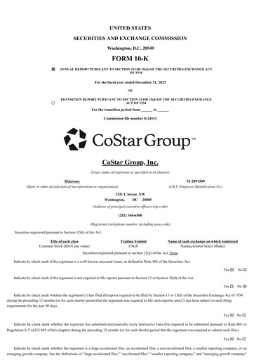 Thumbnail CoStar Group Annual Report 2023