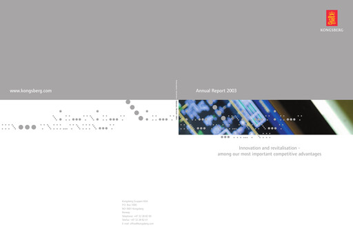 Miniature Kongsberg Gruppen Rapport annuel 2003