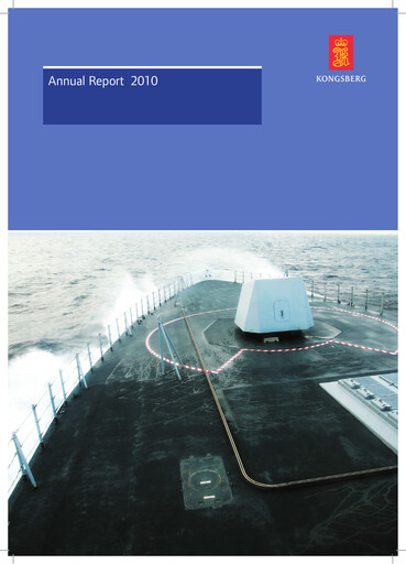 Miniature Kongsberg Gruppen Rapport annuel 2010