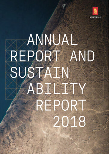 Miniature Kongsberg Gruppen Rapport annuel 2018