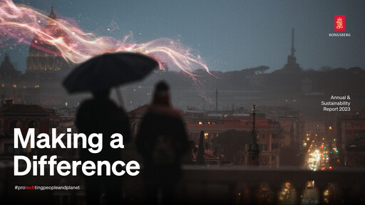 Miniature Kongsberg Gruppen Rapport annuel 2023