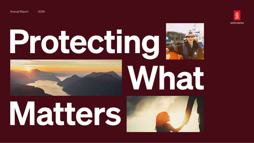 Miniature Kongsberg Gruppen Rapport annuel 2024