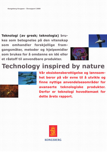 Thumbnail Kongsberg Gruppen Annual Report 2000