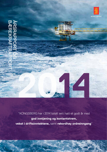 Thumbnail Kongsberg Gruppen Annual Report 2014