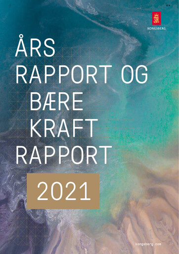 Thumbnail Kongsberg Gruppen Annual Report 2021