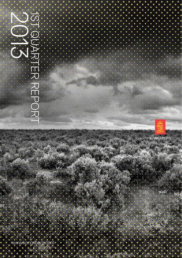 Thumbnail Kongsberg Gruppen Quarterly Report 2013-q1