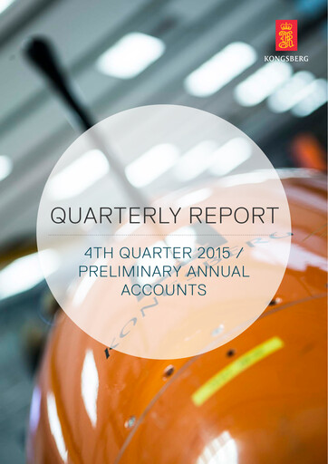 Thumbnail Kongsberg Gruppen Quarterly Report 2015-q4