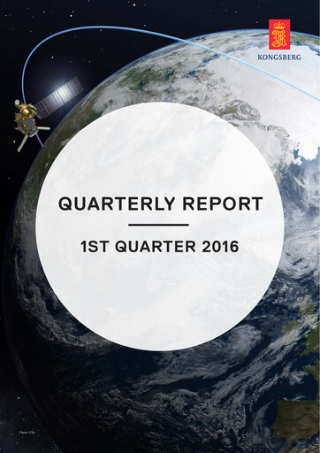 Thumbnail Kongsberg Gruppen Quarterly Report 2016-q1