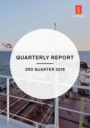 Thumbnail Kongsberg Gruppen Quarterly Report 2016-q3
