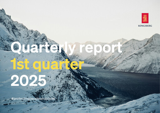 Thumbnail Kongsberg Gruppen Quarterly Report 2025-q1