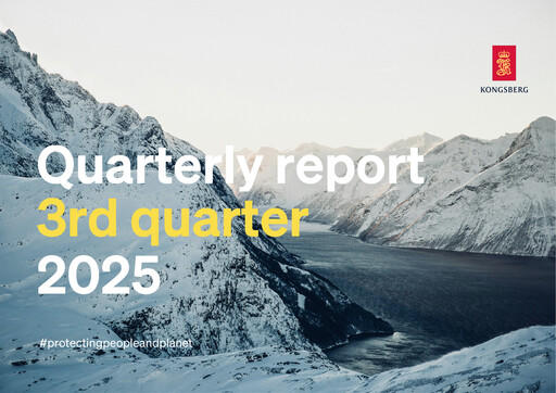 Thumbnail Kongsberg Gruppen Quarterly Report 2025-q3