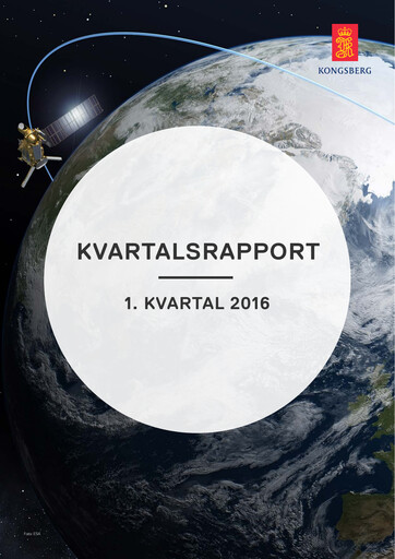 Thumbnail Kongsberg Gruppen Quarterly Report 2016-q1