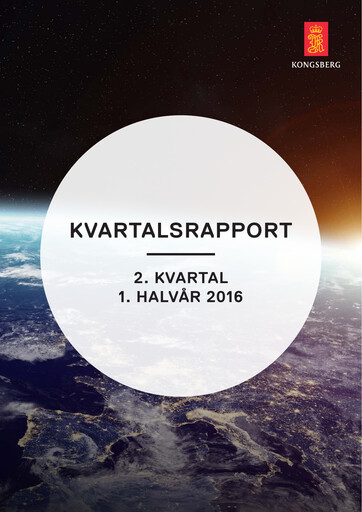 Thumbnail Kongsberg Gruppen Quarterly Report 2016-q2