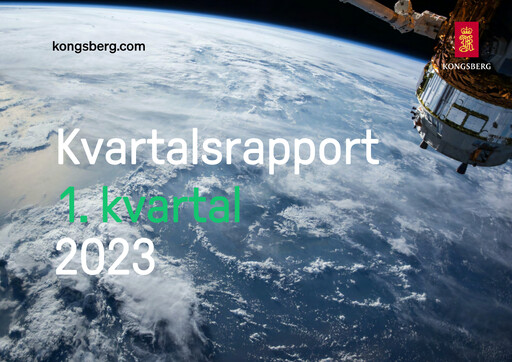 Thumbnail Kongsberg Gruppen Quarterly Report 2023-q1