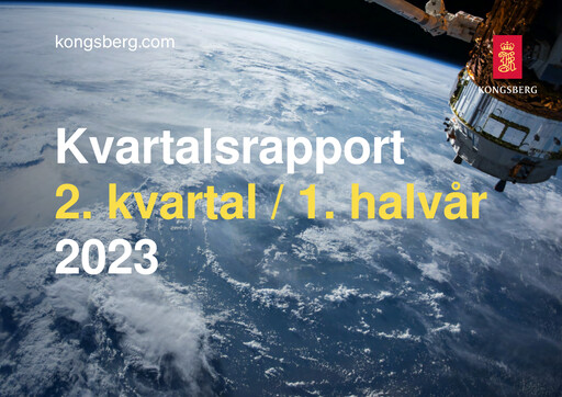 Thumbnail Kongsberg Gruppen Quarterly Report 2023-q2