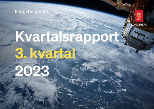 Thumbnail Kongsberg Gruppen Quarterly Report 2023-q3