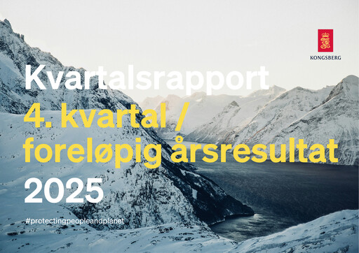 Thumbnail Kongsberg Gruppen Quarterly Report 2025-q4