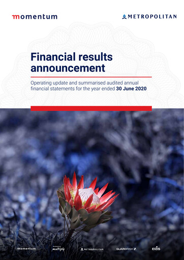 Thumbnail Momentum Metropolitan Financial Report 2020