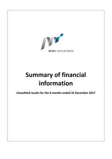 Thumbnail Momentum Metropolitan Financial Statement 2017-h1