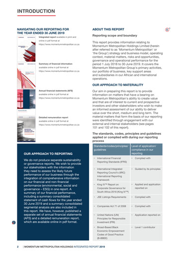 Thumbnail Momentum Metropolitan Integrated Report 2019