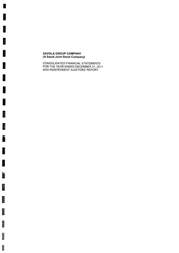Thumbnail Savola Group Financial Statement 2011