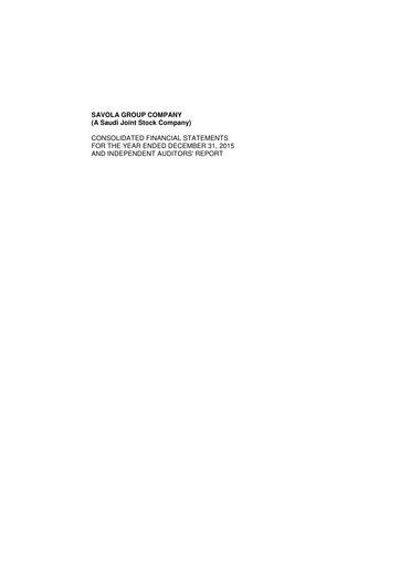 Thumbnail Savola Group Financial Statement 2015