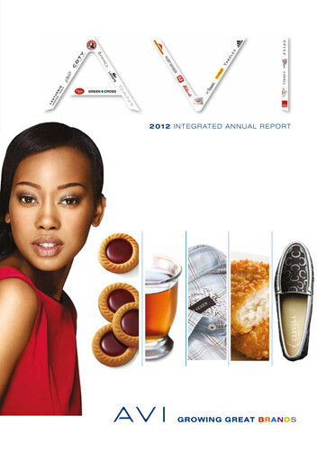 Thumbnail AVI Limited Annual Report 2012