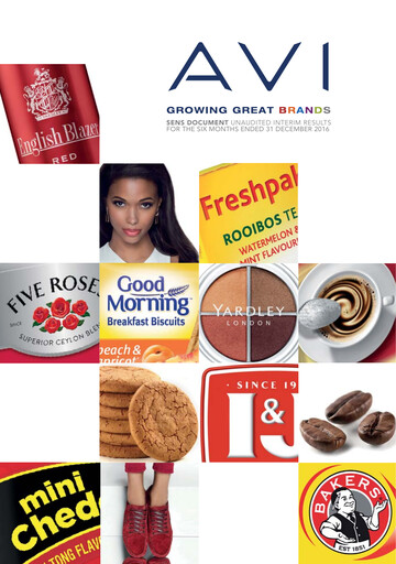 Vorschaubild AVI Limited Halbjahresbericht 2016-h1