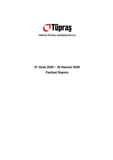 Thumbnail Türkiye Petrol Rafinerileri Half-year Report 2020-h1
