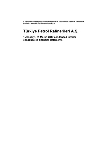 Thumbnail Türkiye Petrol Rafinerileri Quarterly Report 2017-q1