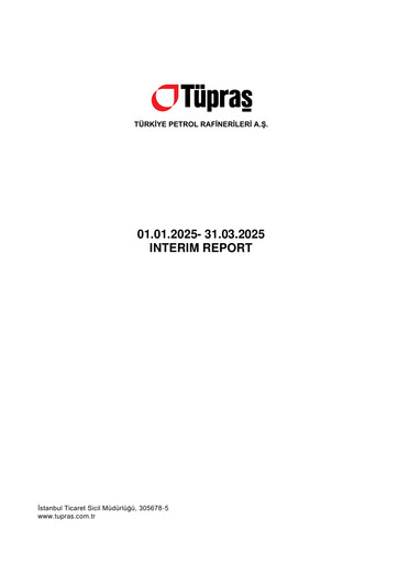 Thumbnail Türkiye Petrol Rafinerileri Quarterly Report 2025-q1