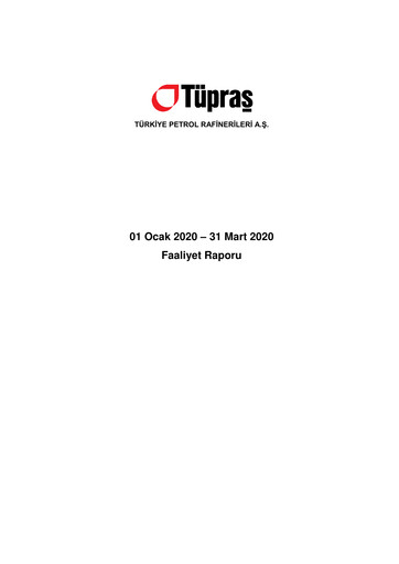 Thumbnail Türkiye Petrol Rafinerileri Quarterly Report 2020-q1
