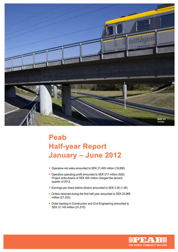 Miniature Peab Rapport semestriel 2012-h1