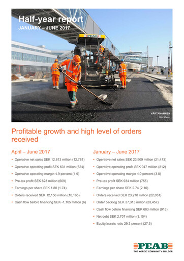 Miniature Peab Rapport semestriel 2017-h1