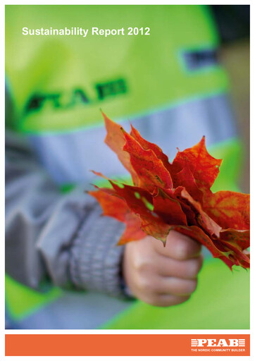 Thumbnail Peab Sustainability Report 2012