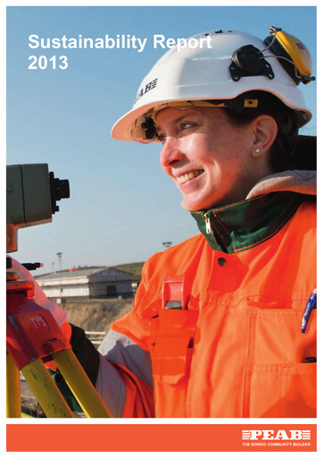 Thumbnail Peab Sustainability Report 2013