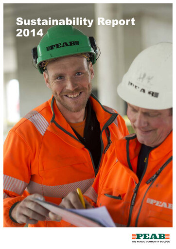 Thumbnail Peab Sustainability Report 2014