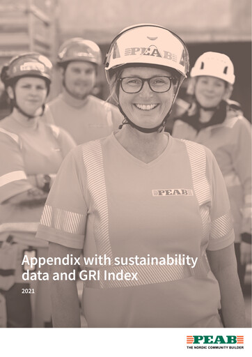Thumbnail Peab Sustainability Report 2021