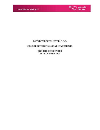 Thumbnail Ooredoo Qatar Financial Statement 2011