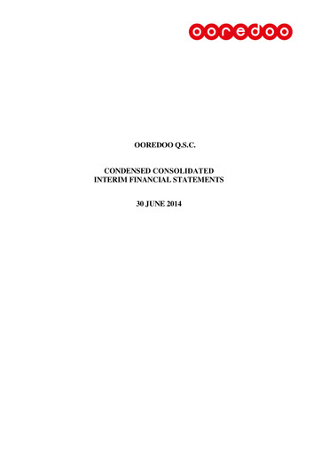 Miniature Ooredoo Qatar Rapport semestriel 2014-h1