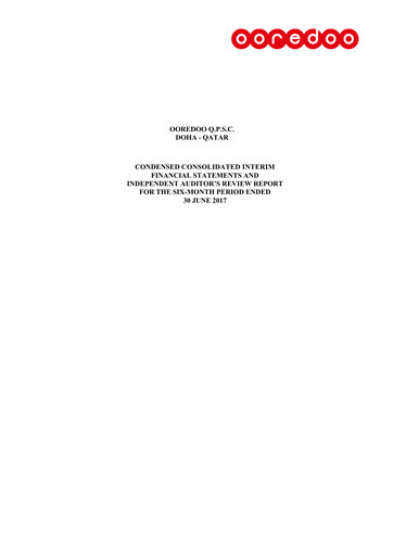 Miniature Ooredoo Qatar Rapport semestriel 2017-h1