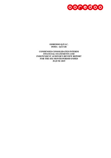 Miniature Ooredoo Qatar Rapport semestriel 2019-h1